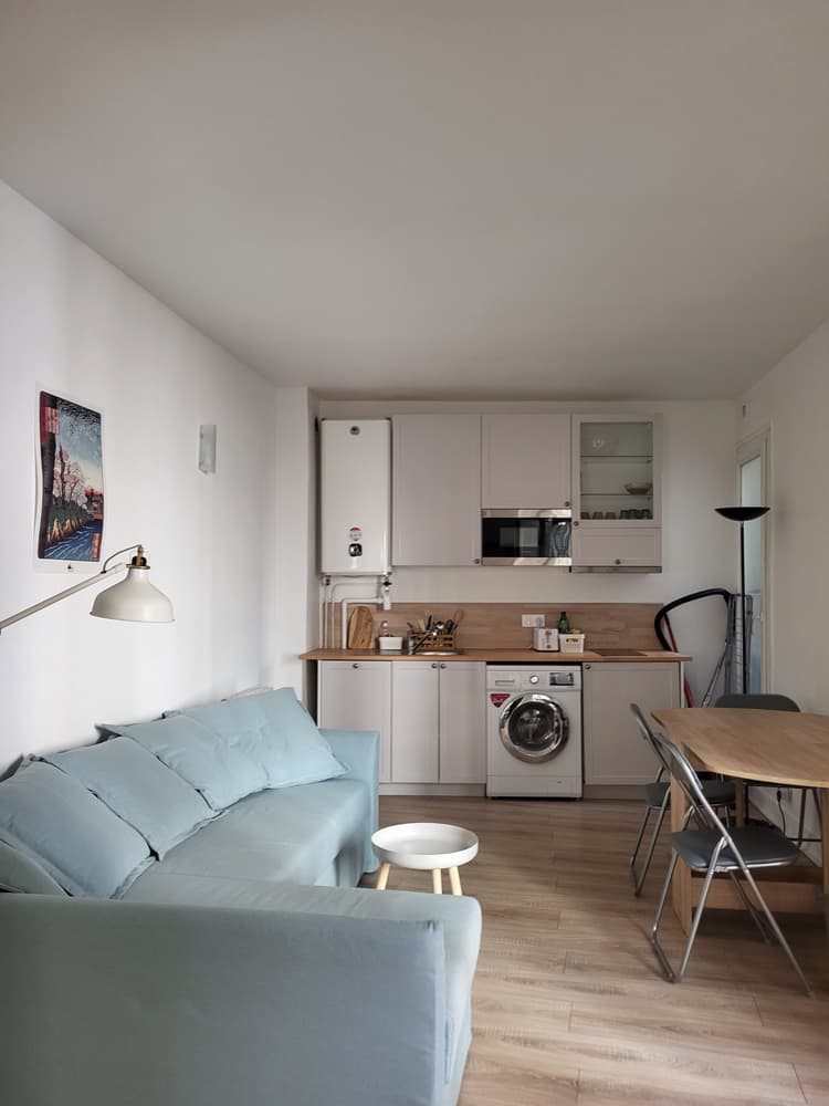 Photo de la location a temps partiel de : Près de la Coulée Verte et du lac de Vincennes studio refait à neuf à Paris 12e