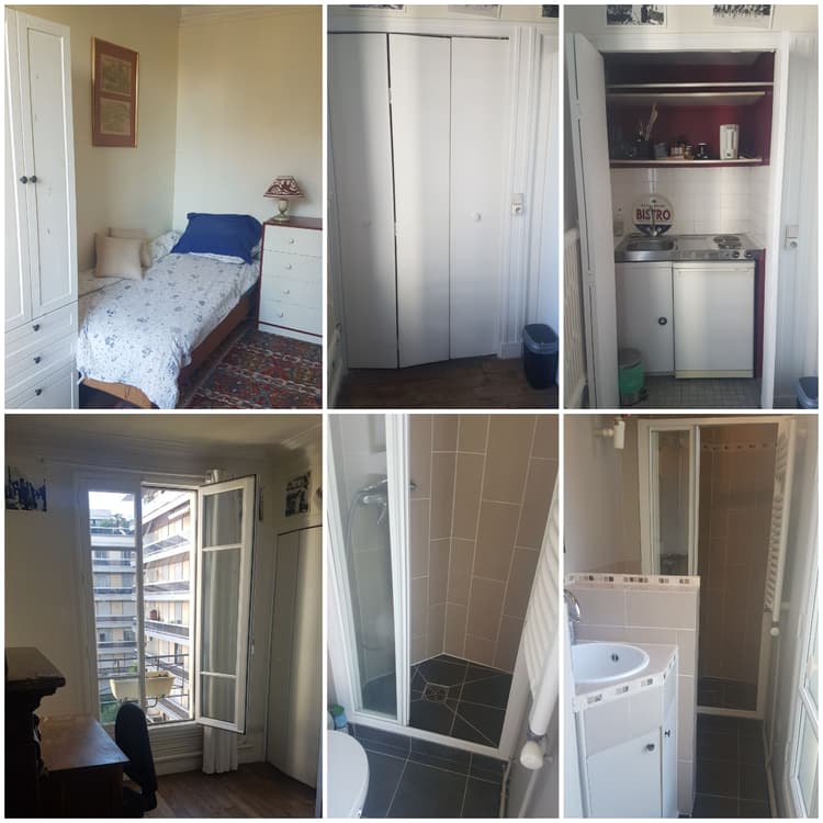 Photo de la location a temps partiel de : Mini Studio autonome dans appartement à Paris