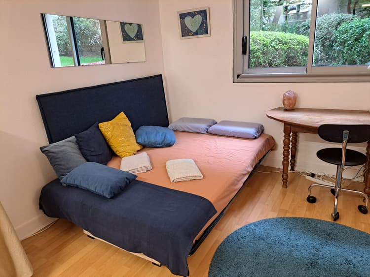 Photo de la location a temps partiel de : Très beau studio de 20 m2, au calme et au vert, idéalement situé et entièrement refait à Paris