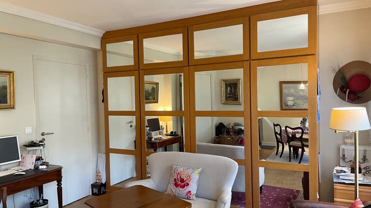 Photo de la location a temps partiel de : Petit appartement  joliment meublé, jardin-terrasse, entre parc et centre-ville, à 13' de la Défense à Maisons-Laffitte