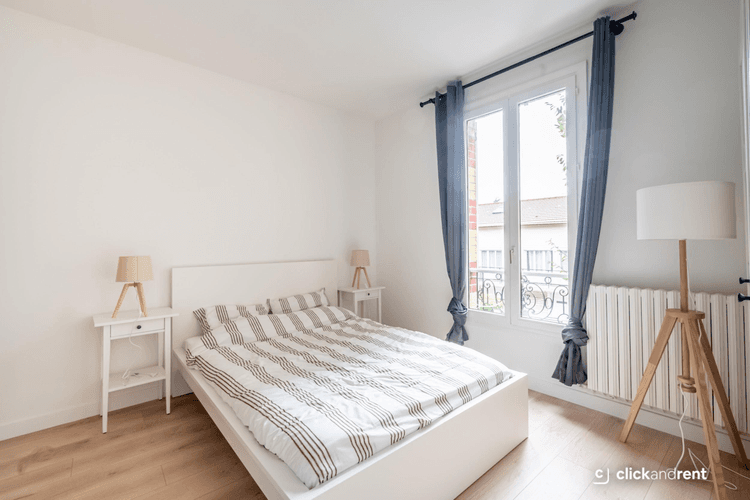 Photo de la location a temps partiel de : Jolie chambre - toute équipée et meublée dans coloc à Noisy-le-Sec