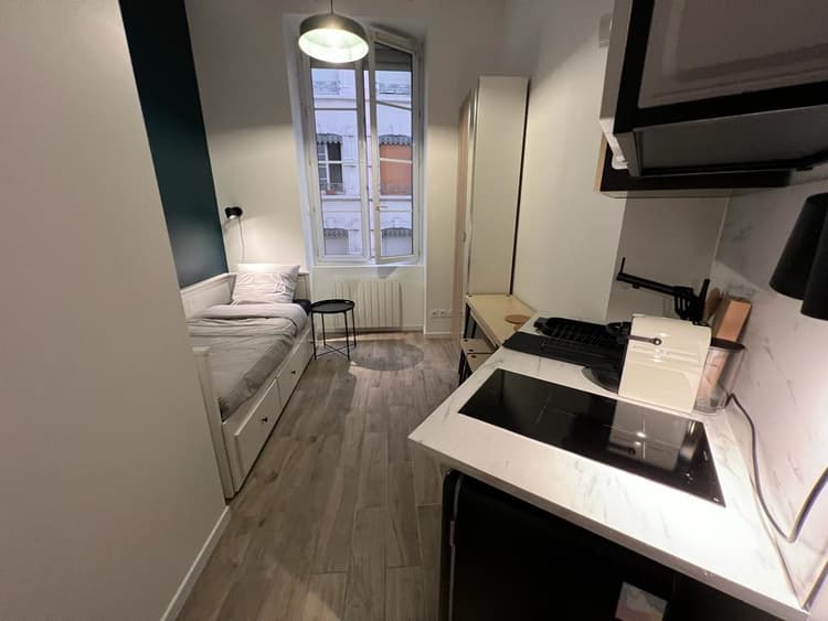 Photo de la location a temps partiel de : 🏡 Studio meublé 12 m² – Pied-à-terre confortable pour professionnels à Lyon 3e