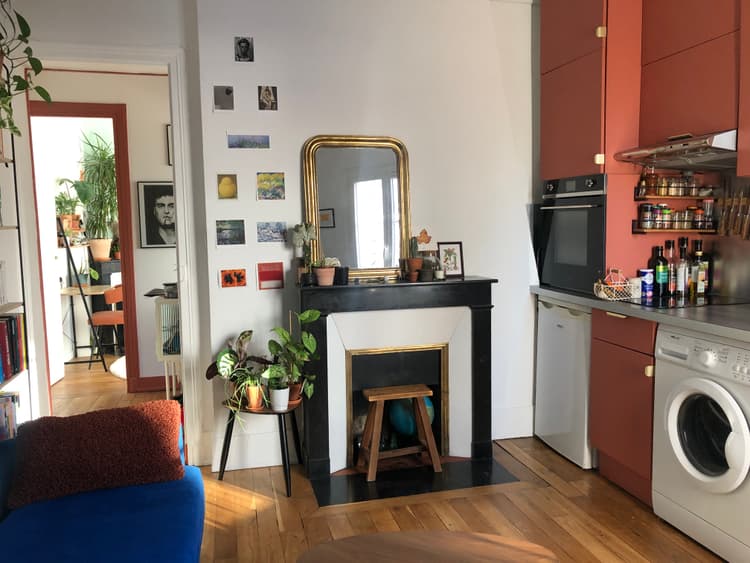 Photo de la location a temps partiel de : Charmant T2 lumineux avec balcon à Paris