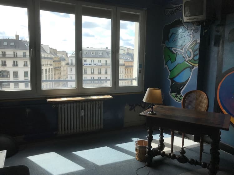 Photo de la location a temps partiel de : Une grande chambre dans un quartier animé à Paris