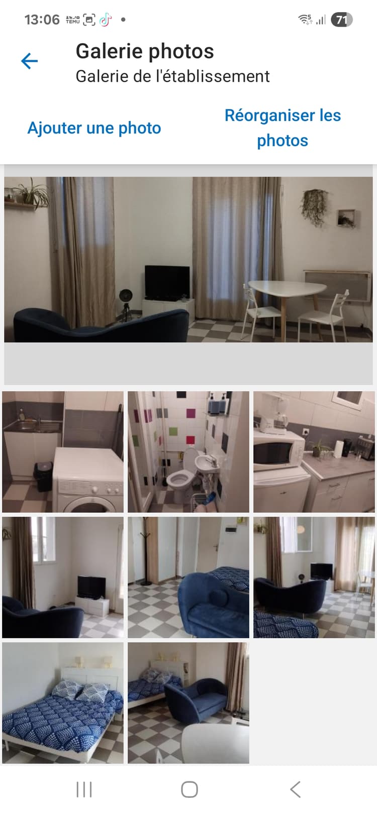 Photo de la location a temps partiel de : Charmant studio à Montreuil