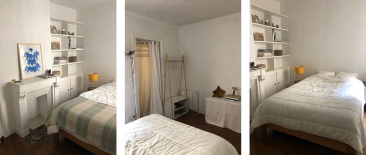 Photo de la location a temps partiel de : Grande chambre calme au centre de Paris à Paris